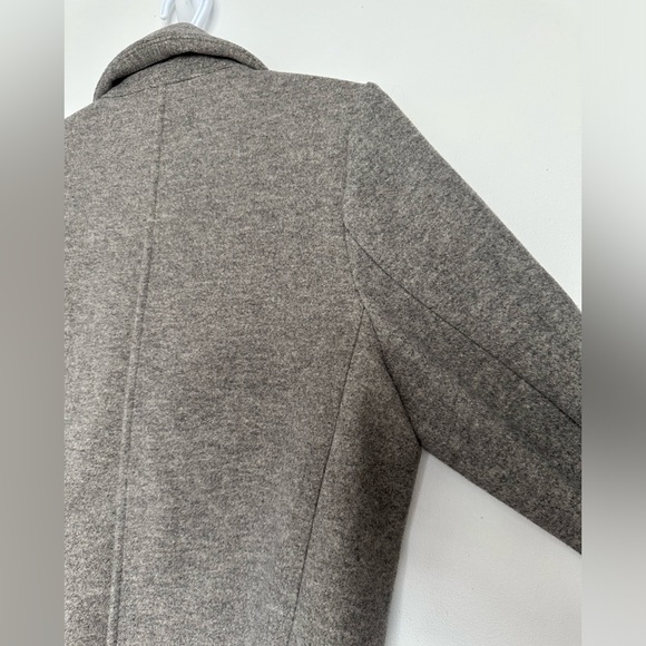 H&M Double Breasted Long Grey Coat. Size Small. - Picture 3 of 8